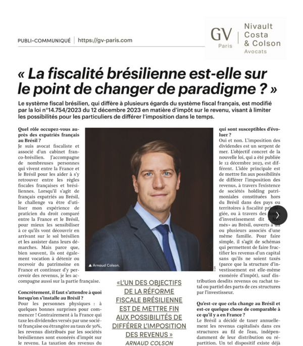 “O sistema tributário brasileiro está à ponto de mudar de paradigma?