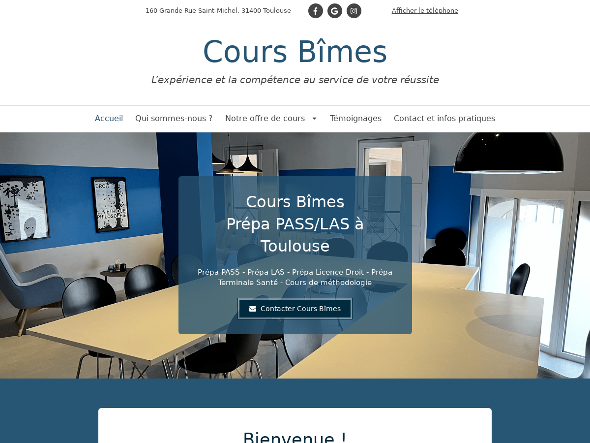 Exemple de site internet de Service et Conseil à Toulouse