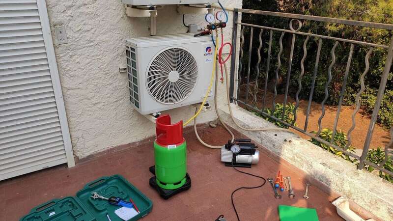 Recharge de fluide frigorifique 