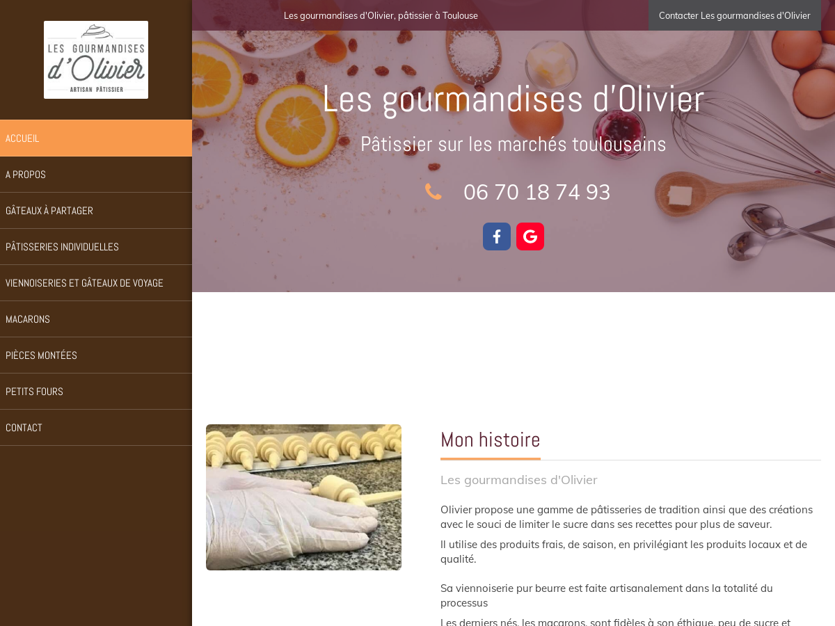 Exemple de site internet de Commerce de proximité à Toulouse