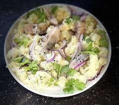 Tartare hareng-poire en salade