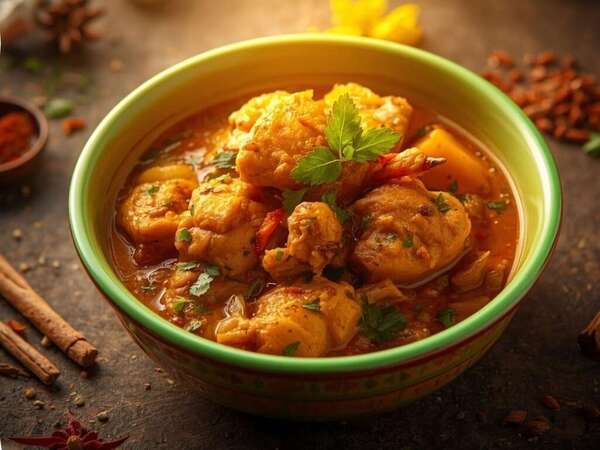 Curry de légumes au poulet