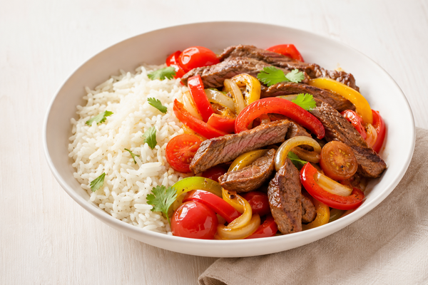 Aiguillettes de bœuf & légumes poêlés
