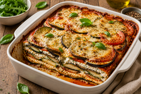 Tian façon lasagne à la ricotta