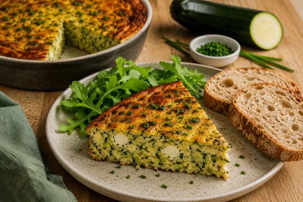 Flan de courgette au chèvre