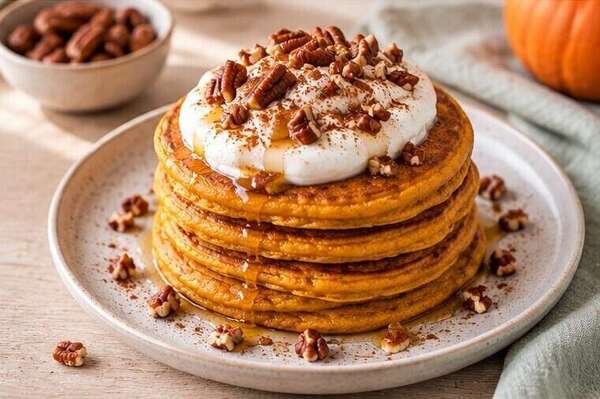 Pancakes à la courge et à la cannelle