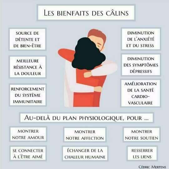 Les bienfaits du câlin