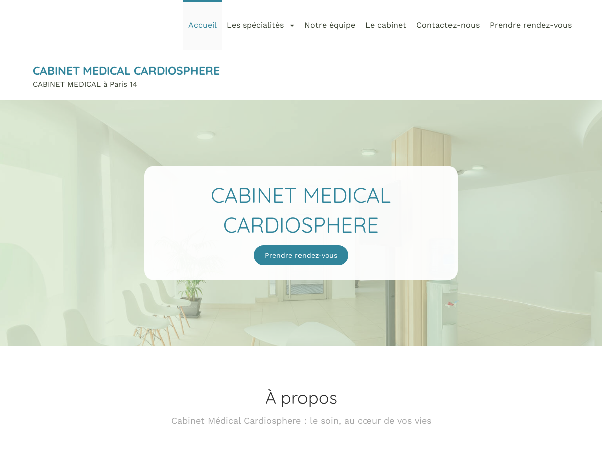 Exemple de site internet de Santé et Bien-être à Paris 14