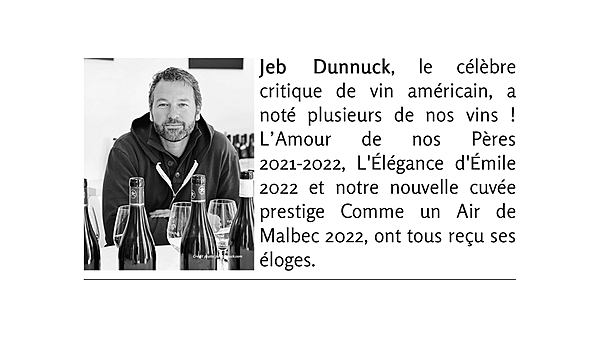 Jeb Dunnuck a noté nos vins bio !