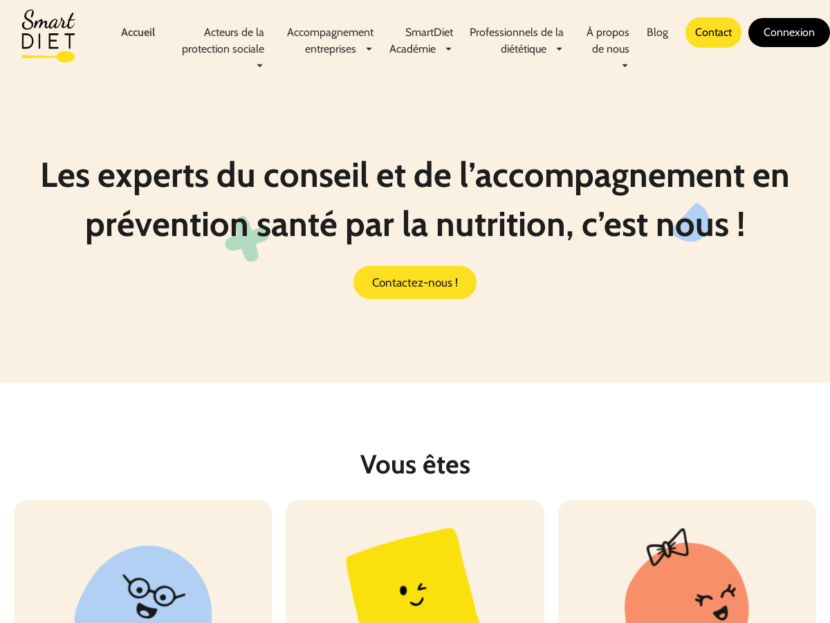 Exemple de site internet de Diététique et Nutrition à Paris 13