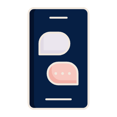 Wired lineal 2308 phone message hover pinch