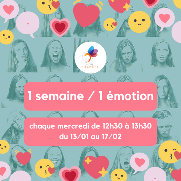 Séances 1 semaine / 1 émotion