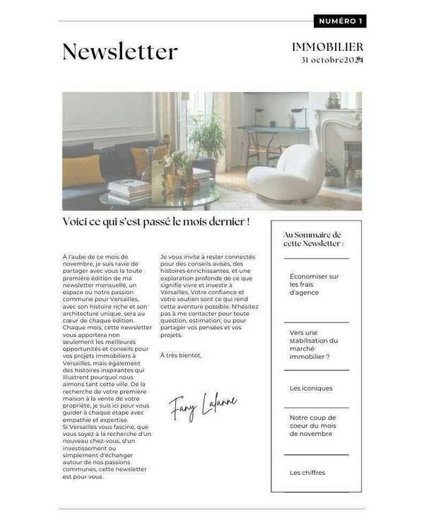 Newletter Octobre 2024