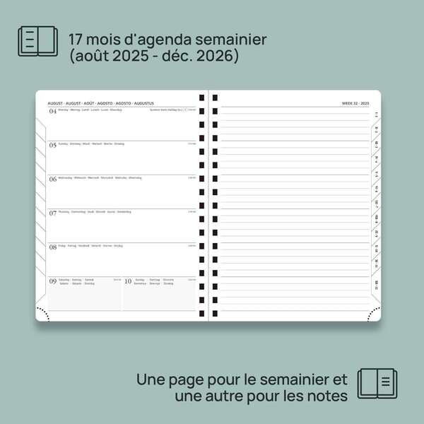L’agenda semainier : le bon outil pour optimiser son organisation !