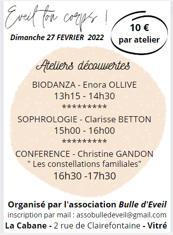 Éveil ton corps, Dimanche 27 Fevrier