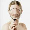 loupe sur un nez