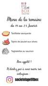 Menu de la semaine - La PetitBox
