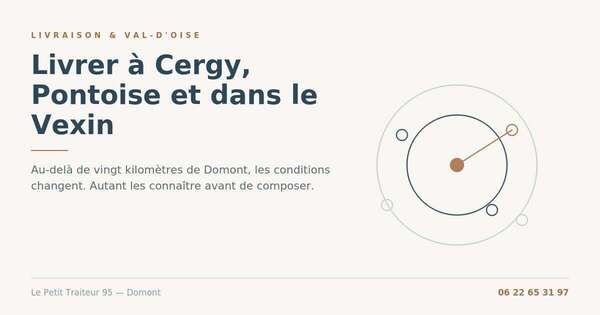 Livraison traiteur à Cergy, Pontoise et dans le Vexin