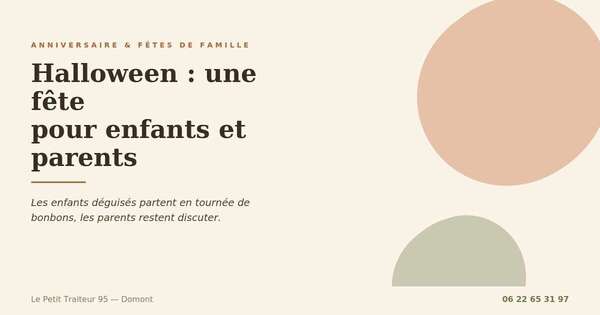 Fête d'Halloween à domicile pour enfants et parents