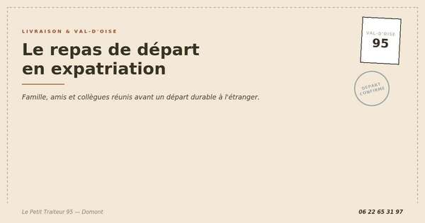 Repas de départ avant une expatriation