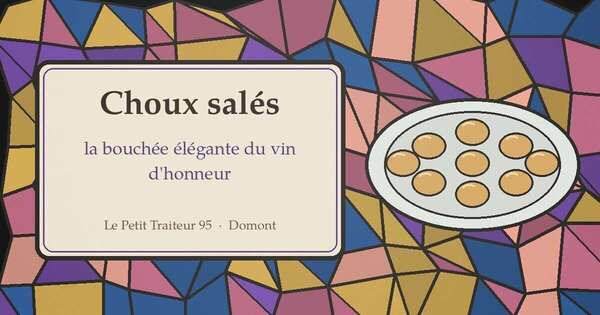 Choux sales au thon et au saumon servis apres la ceremonie