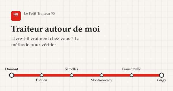 Plan des communes livrees autour de Domont dans le 95