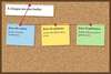 Post-it rappelant de garder les cartes a l abri des sauces