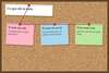 Post-it indiquant ce que revelent les plateaux en fin de soiree