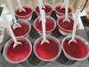 panna cotta coulie de fruit rouges pour cloturer le buffet 95