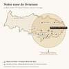 Carte de la zone de livraison de 20 km autour de Domont