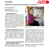 Article Ouest-France Severine Thioux Sophrologue Quimper Fouesnant