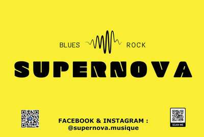 "Supernova est un groupe de Blues Rock, basé en Charente-Maritime. Nous proposons des prestations live (Concerts, Festivals, Fêtes privées...)"