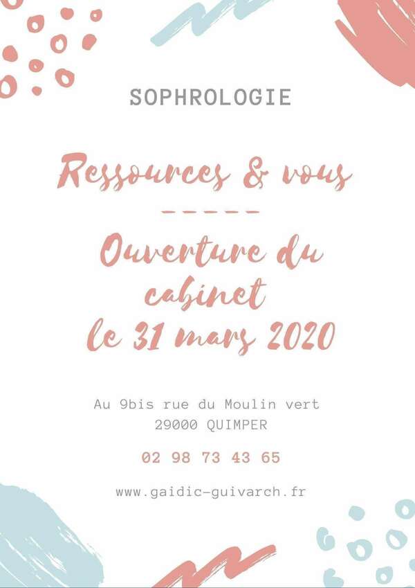 Ouverture du cabinet de sophrologie !!