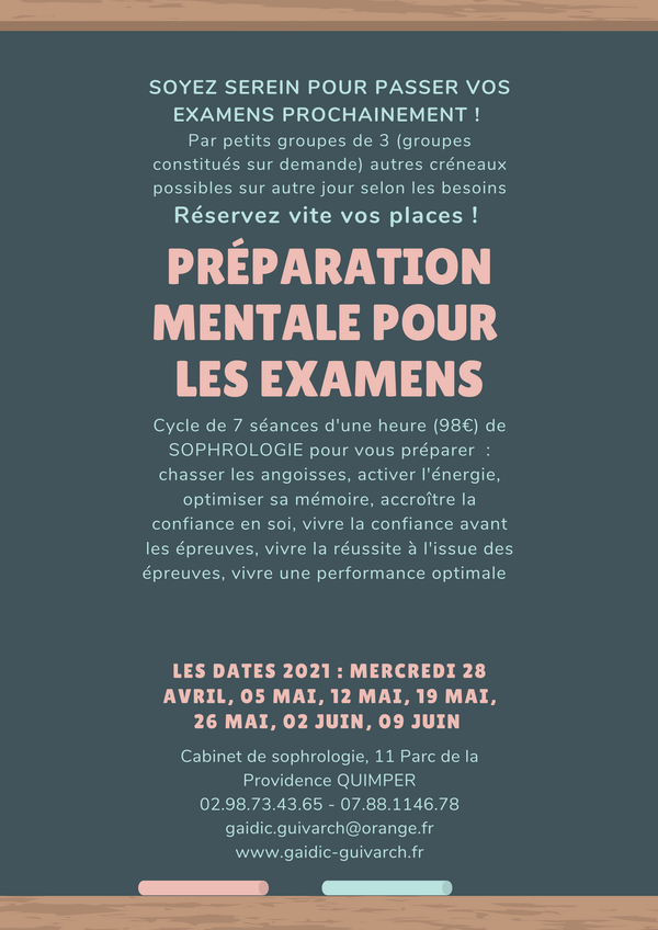 Préparation mentale aux examens