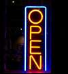 Enseigne lumineuse open 
