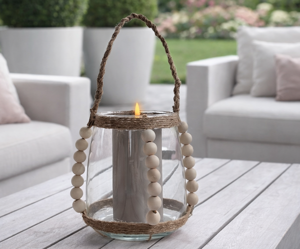 Lanterne d'extérieur réalisée en atelier-Déco d'Exercices de Styles