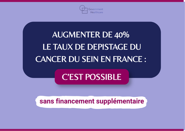 Augmenter significativement le taux de dépistage organisé du cancer du sein en France, c'est possible.