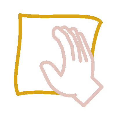 Wired outline 1645 cleaning surface hover pinch