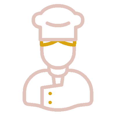 Wired outline 675 male cook hover pinch