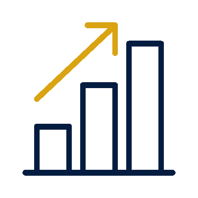Wired outline 152 bar chart arrow hover growth  1