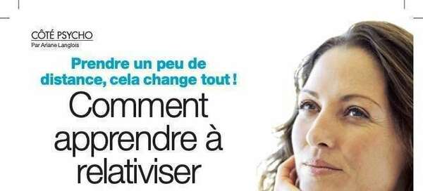 Comment apprendre à relativiser