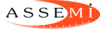 Logotipo de Assemi, asociación de métricas informáticas, ovalado y de color naranja