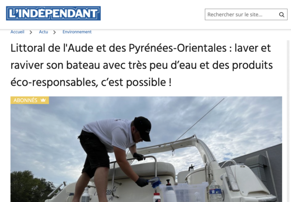 l'independant cosmetiboat 