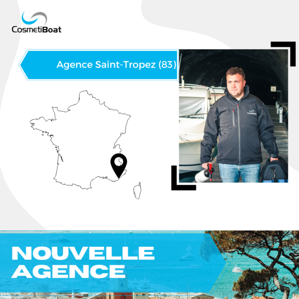 nouvelle agence CosmétiBoat à St-Tropez