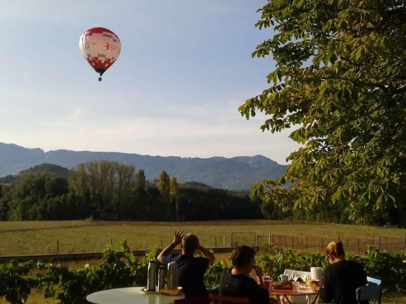 ... et surprise : une montgolfière !