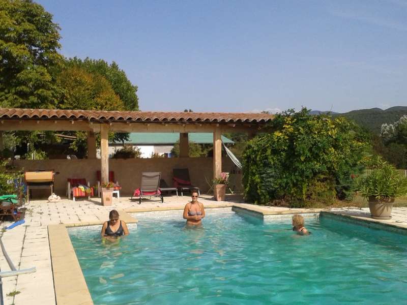 Après la balade, relax dans la piscine