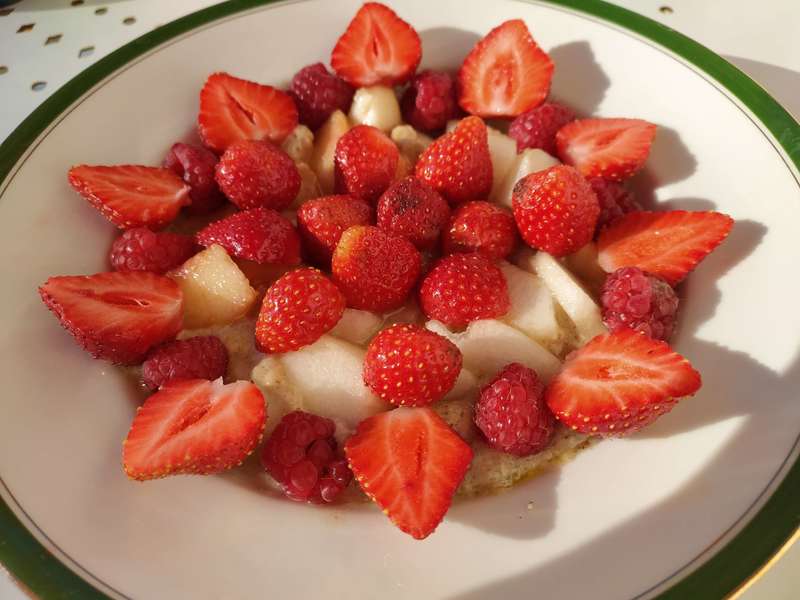 Petit déjeuner: Crème Budwig estivale