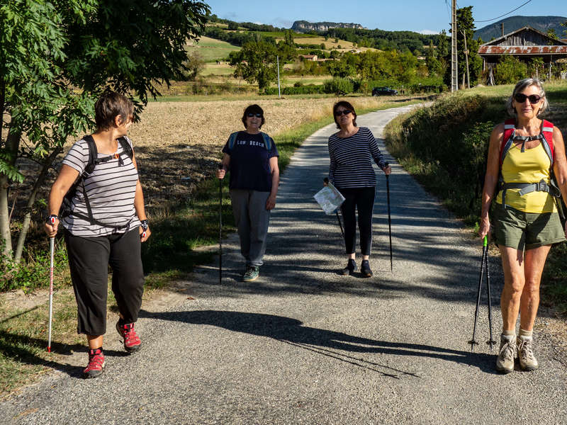 Départ pour 3 h de marche sur le circuit du Peylong