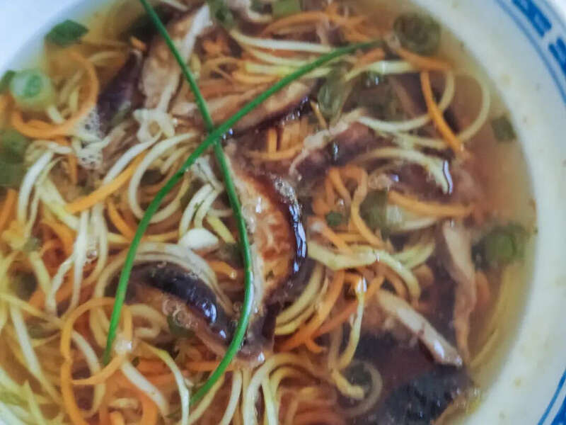 Soupe de miso à la chinoise
