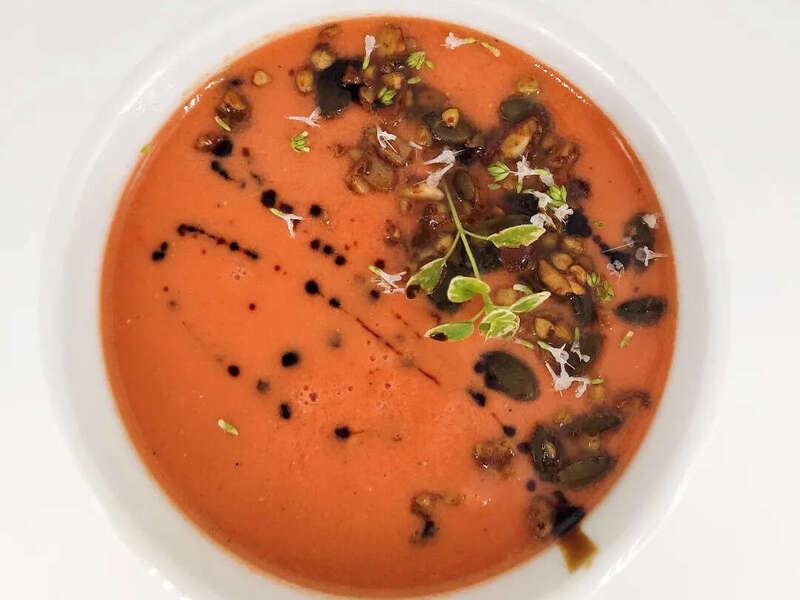 Gaspacho de pastèque et tomate